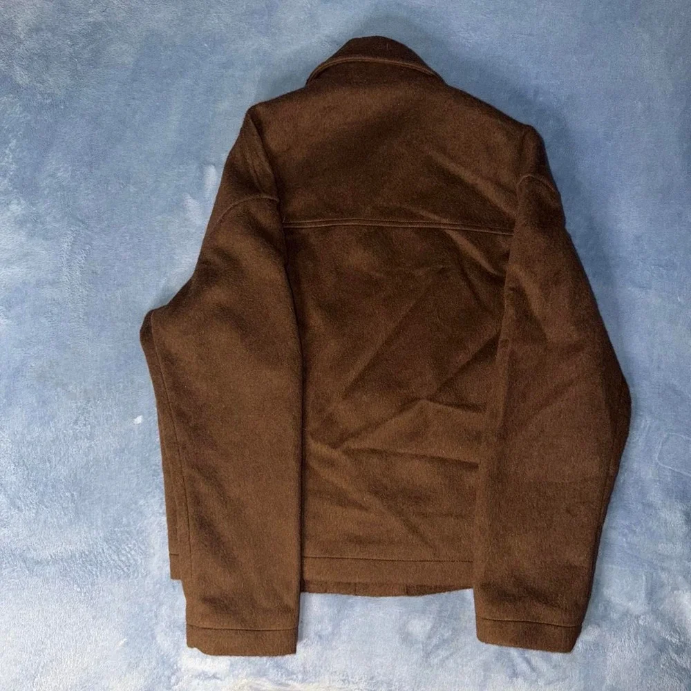 Zara wool-blend buttoned jacket